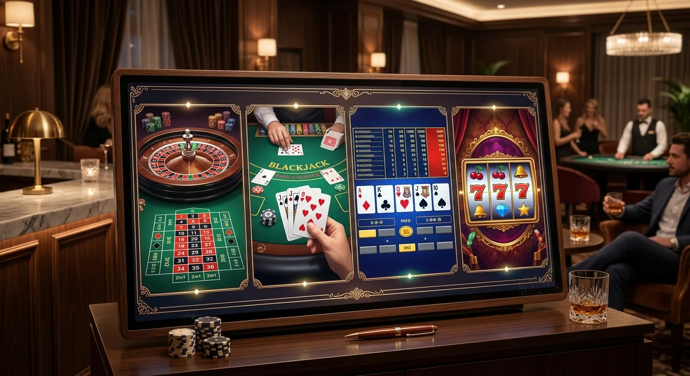 Katalog TotalCasino z automatami ruletką i grami karcianymi